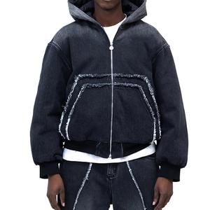 Nuevas Sudaderas con Capucha Personalizadas para Hombre, Fabricadas con Alta Calidad, 100% Algodón, Estilo Casual, Lavadas, Bordadas, con Cierre - Product Image 2