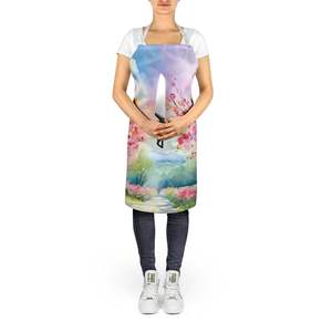 Michigan Apple Blossoms Watercolor Unisex Large Multicolor <b>Apron</b> New Adult <b>Kitchen</b> Server for Cooking Gardening-for <b>Women</b> Men - Product Image 5