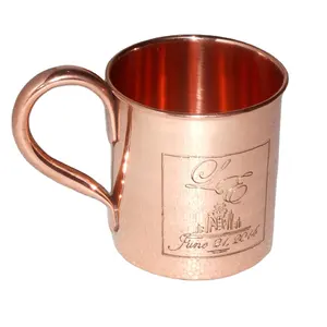 100% tasse en cuivre pur fabriqué à la main moscou cuivre Mule tasse cadeau ensemble de quatre pièces Design moderne pour la mixologie 2025 - Product Image 1