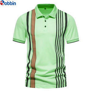 Collection d'été, nouveau polo tendance pour homme, poche personnalisée, polyester, élasthanne, coton, manches courtes, polos de golf pour homme - Product Image 6