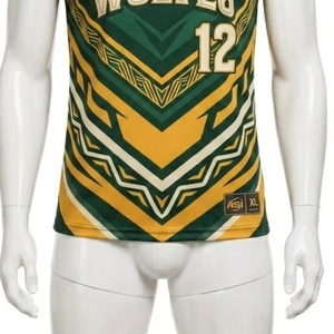 เสื้อ AFL ออกแบบเองได้ พิมพ์ลายแบบ Heat Transfer ด้วยเทคนิค Dye Sublimation ทั้งตัว พร้อมพิมพ์ชื่อทีมและหมายเลข ราคาโรงงาน - Product Image 4