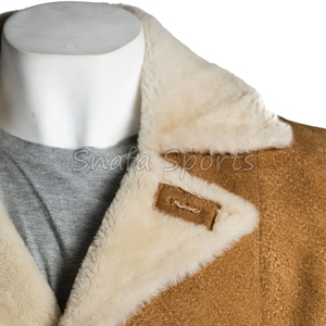 Most Popular Style Winter Collection <b>Shearling</b> Leather <b>Jacket</b> Fully Customized Great Personality <b>Men's</b> Faux Fur Leather <b>Jacket</b> - Product Image 3