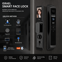 Serrure de porte intelligente avec reconnaissance faciale, contrôle à distance via l'application Tuya, empreinte digitale, mot de passe, carte RFID, entrée sans clé, sécurité