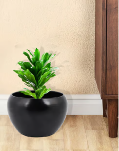 Metal Planter Pot Living Room Metal Flower Planter Pot Farmhouse Decor Tabletop Iron Rustic Flower Pot - Product Image 4