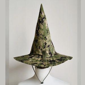 Sombrero de Bruja Unisex Ajustable con Estampado de Camuflaje para Uso en Exteriores, Estilo Casual de Primavera/Verano, Material de Lona de Poliéster - Product Image 6