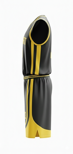 Uniformes de basket-ball en gros 2026 |   Maillots respirants et légers en polyester imprimé à 100 % avec col en V |   Équipe professionnelle sans manches - Product Image 4