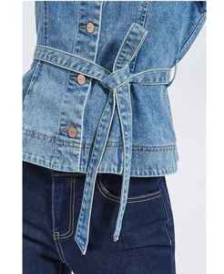 Top vaquero con pedrería para mujer, transpirable, ecológico, económico, de diseño personalizado y tallas grandes, entre los más vendidos. - Product Image 6