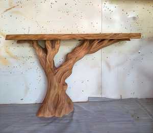 Reclaimed black entry way <b>table</b> <b>rustic</b> refined wall <b>table</b> reclaimed <b>wood</b> black console <b>table</b> console furniture unique home decor - Product Image 5