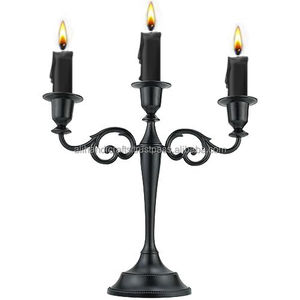 Lot en gros de chandeliers vintage en aluminium à 3 et 5 bras, supports de bougies coniques en métal pour hôtels et décorations de mariage - Product Image 3