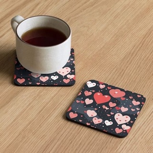 Celebrate Modern Luxury Design Vibrant Handmade Wood Meena Coaster <b>Set</b> Featuring Traditional Pichwai Cow Motifs Eco-Friendly - Product Image 6
