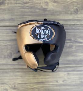 Protector de Cabeza de Boxeo Personalizado No Boxing No Life con Cierre Ajustable de Velcro, Protección de Seguridad de Cuero Genuino - Product Image 5