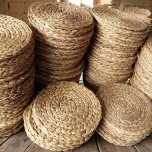 Water Hyacinth Placemat Heat Resistant Handwoven Eco-Friendly Country Style <b>Table</b> Mat for Dining <b>Table</b> <b>Protection</b> >600mm - Product Image 1
