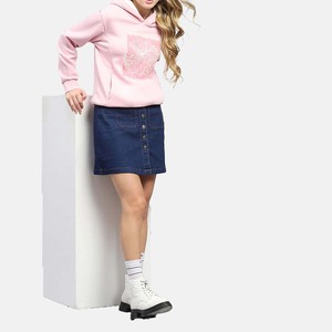 Nouveau pull à capuche pour femme, imprimé et teint sur mesure, style vintage, coupe oversize, en coton, décontracté, respirant, écologique, pour l'hiver - Product Image 2