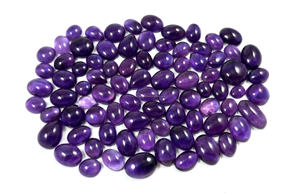 Lote de piedras preciosas certificadas sueltas calibradas de corte facetado redondo de amatista natural listo para ajuste de joyería - Product Image 6