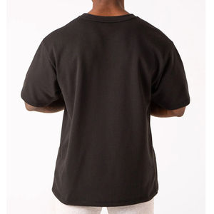 Camiseta Oversize para Hombre con Estampado Puff, Manga Corta, Cuello Redondo, Estilo Urbano, Tejido de Punto Jersey con Estampado Frontal - Product Image 2