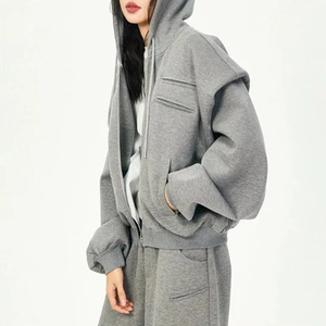 Ensemble de jogging 2 pièces pour homme, coupe-vent et respirant, en polyester/coton, idéal pour l'hiver – Nouveauté très demandée - Product Image 4
