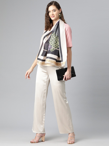 Haute qualité personnalisé impression numérique foulards tissu blanc étiquette Service approvisionnement en vrac faible quantité minimale de commande idéal pour l'identité de marque - Product Image 5