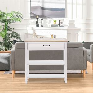 Consolle di Lusso in Legno Massello Fatta a Mano per Hotel e Casa, Bianca, Grande Capacità di Stoccaggio, Resistente - Product Image 2