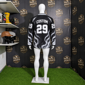 Camisetas de Hockey sobre Hielo Personalizadas de Alta Calidad con Estampado de Bandera, 100% Poliéster Transpirable, Camiseta de Hockey Personalizada para Hombre con Cordones - Product Image 5