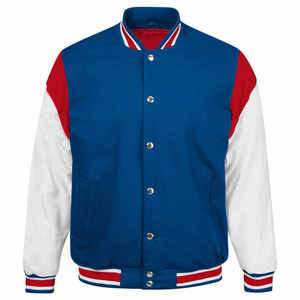 Unisex Custom Streetwear Waterproof Eco-Friendly Vintage Winter <b>Fleece</b> <b>Lined</b> Windbreaker Baseball Varsity College <b>Jacket</b> - Product Image 1
