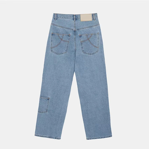 Best Offer Mens Straight Baggy Denim <b>Jeans</b> Comfortable and Stretchable Perfect for Outdoor Activities and Casual Wear - Product Image 3