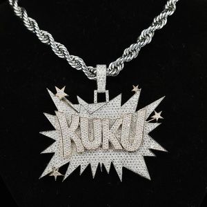 High Quality Customized 925 Sterling Silver Rose Gold Iced Hip Hop Luxury Moissanite Diamond Pendant Personalized Fine Jewellery - Product Image 1