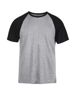 T-shirt Raglan Oversize 220 GSM en Coton Lourd Respirant de Haute Qualité pour Adultes, Bicolore – Fabricant - Product Image 1