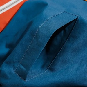 Veste coupe-vent homme premium 2026, imperméable, zippée, avec empiècements colorés, doublure en mesh, deux poches avant, pour sports de plein air - Product Image 4