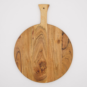 Planche à découper ronde en bois de qualité supérieure 100% bois, passe au lave-vaisselle, par HF Crafts - Product Image 5
