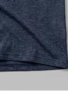 Camiseta casual de punto con cuello redondo y manga corta para hombre, antiarrugas, ecológica, transpirable, de corte regular, para verano. - Product Image 3