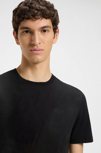 Camiseta Negra de Algodón Grueso, Estilo Oversize con Hombros Caídos, Ropa Urbana, Logotipo Personalizado, Fabricante OEM ODM, MARFA INTERNATIONAL - Product Image 3