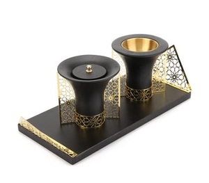 Ensemble de Bakhoor artisanal éco-responsable en bois de santal, durable, avec brûleur d'encens au design classique pour l'Aïd et le Ramadan 2027 - Product Image 4