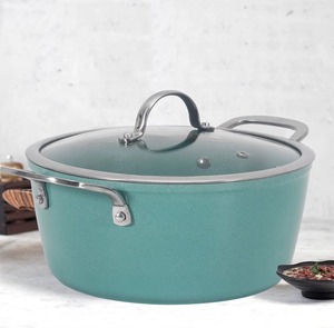 Hermosas Cacerolas Forjadas con Revestimiento Cerámico y Tapa de Vidrio, Bellamente Elaboradas por KHOOSI OVERSEAS - Product Image 2