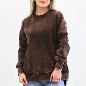 Sudadera Premium para Mujer con Lavado Ácido, Prenda Vintage de Alta Calidad con Logotipo Personalizado, Servicio OEM, Talla OEM, Marca Privada - Product Image 5