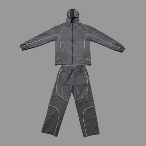 Conjunto Deportivo de Alta Calidad para Hombre, Chaqueta y Pantalones con Cordón Ajustable, 100% Nailon, Impermeable, con Líneas Reflectantes, Cortavientos, Modelo 2026 - Product Image 1