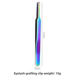 Pinzas Profesionales de Acero Inoxidable con Punta Redonda para Pestañas y Máscara, Pinzas con Puntas Inclinadas para Pestañas - Product Image 5