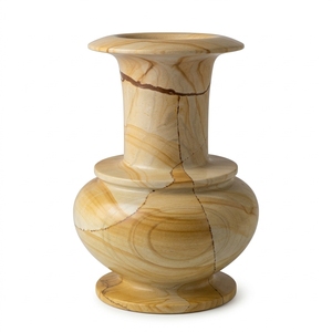 Jarrón de Flores de Piedra de Ónix Blanco Croxx, Jarrón de Flores de Mármol Minimalista, Decoración de Mesa, Jarrón de Piedra de Ónix Blanco - Product Image 3