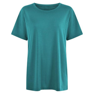 Camiseta elegante de talla grande para mujer, transpirable, de verano, de calidad superior, con logotipo de marca impreso directo del proveedor de fábrica - Product Image 1