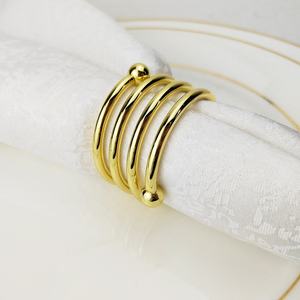 Anillos de Servilleta de Alta Gama para Servilletas de Tela, Accesorios de Decoración de Mesa de Lujo para Bodas y Restaurantes - Product Image 2