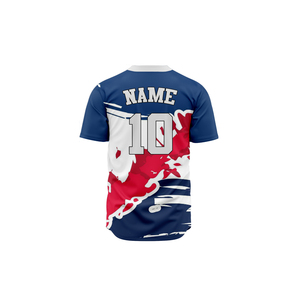 Custom Logo Sublimation Baseball Jersey 100% <b>Polyester</b> Blank Softball Jersey Full Button Baseball T-<b>shirts</b> - Product Image 2