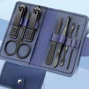 Mint Green 7 in 1 <b>Nail</b> Kit Stainless Steel Manicure <b>Set</b> Portable Case Classic Style Adult Use - Product Image 4