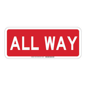 Panneau Stop - Panneau de signalisation de sécurité Brady toutes directions, haute visibilité, résistant aux intempéries, pour la signalisation intérieure et extérieure - Product Image 1