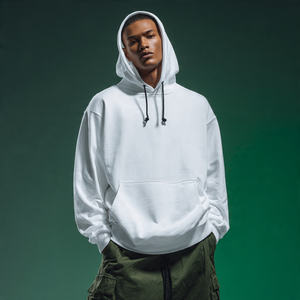 Sweat à capuche oversize en molleton 450 g/m² pour homme, brodé, style streetwear hiver - Product Image 1