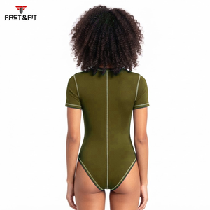 Hot Selling Breathable Women's <b>Swimming</b> Suit with Customized Color and Print Pattern Eco-Friendly Seamless Design - Product Image 2
