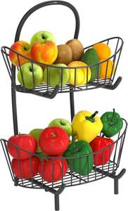 Nuevas Cestas de Almacenamiento para Frutas y Verduras con Gancho, Cesta Metálica de Alambre, Contenedor para Exhibición de Frutas, Cesta de Acero al Carbono para Alimentos - Product Image 6