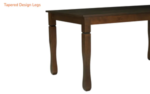 Solid Wood Dining Table Set 6 Seater, Modern Rectangular Wooden Furniture, Contemporary Natural Dining Room Table for Home - Product Image 3