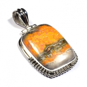 Pendentif artisanal abeille en argent sterling 925 de qualité supérieure, pierre précieuse naturelle, vente en gros - Product Image 3