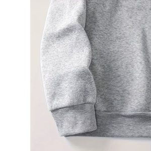 Men's Half Zip Streetwear Sweatshirt Oversized <b>Mock</b> <b>Neck</b> Plain Cotton Custom Logo Pullover <b>Top</b> - Product Image 5