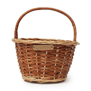 <b>Round</b> Shape Hanging <b>Wicker</b> Rattan Woven Serving <b>Basket</b> Market Usage Fruit Vegetable Purpose Home Kitchen Ware Decoration - Product Image 3