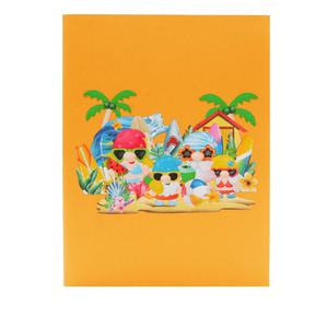 Family Gnome Pop Up Card 3D Diseño personalizado Artesanía de papel de Vietnam Top Trending Gifts & Crafts Laser Cut Best Seller - Product Image 5